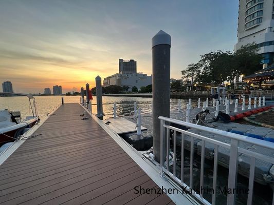 Easy Assembly UV and Saltwater Resistant Customizable Dimensions Aluminum Floating Dock for Marinas