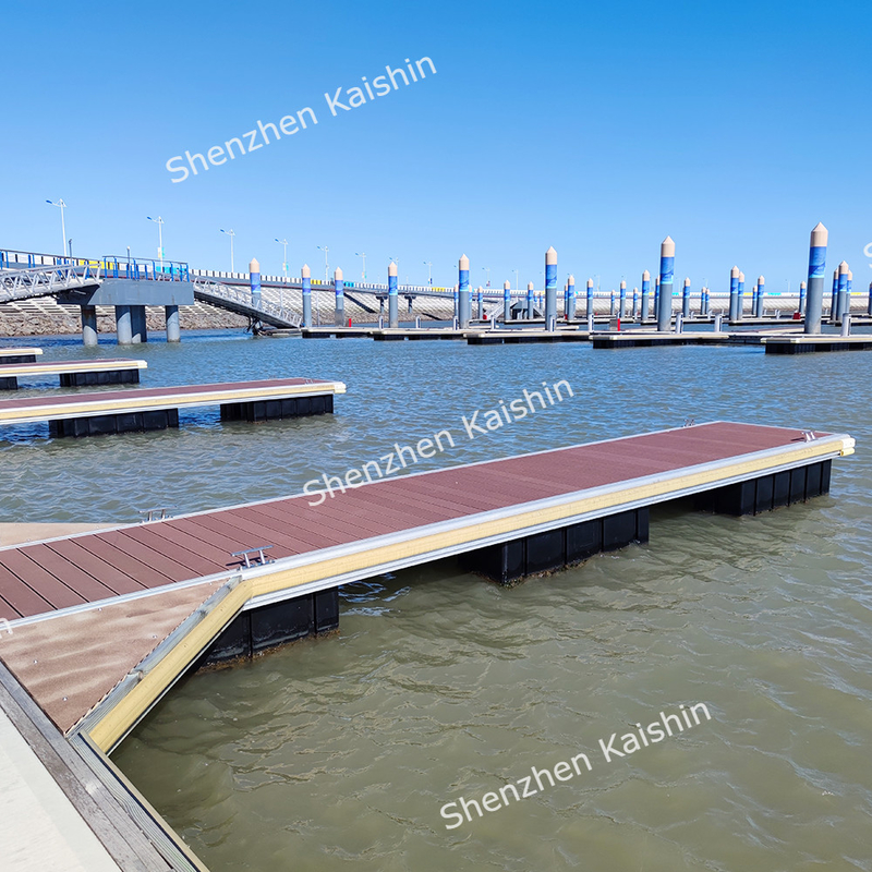 Portable Aluminum Floating Docks Walkway Pontoon For Marina Yacht Boat Berth