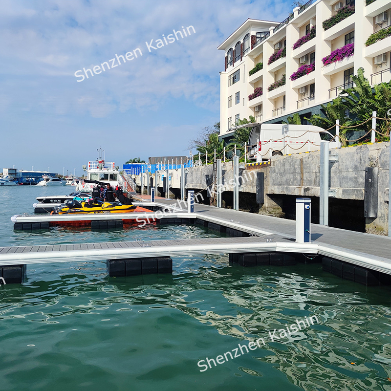 Customizable Portable Aluminum Floating Docks With Rubber Fender For Marine Yacht Floating Pontoon
