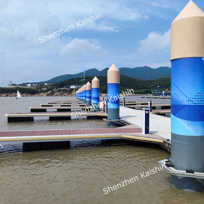 Đảo bơi nổi được tùy chỉnh Đài cắm nhôm hàng hải di động cho các dự án bến tàu biển hạng nặng