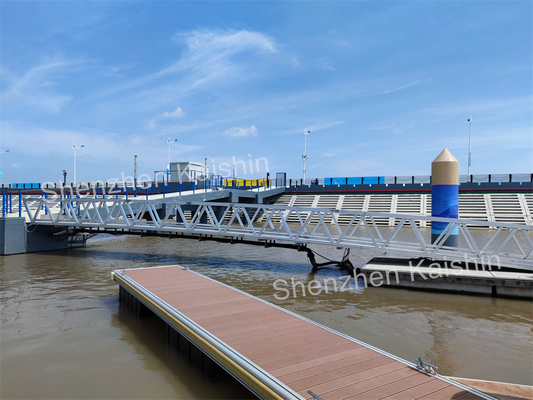 Long-Durable Aluminum Floating Pontoon Walkway For Marina Docks Yacht Club Floating Dock